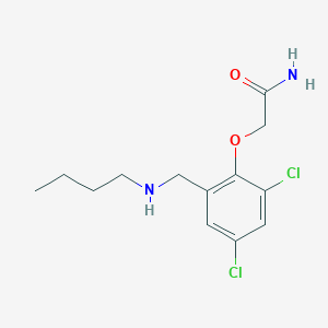 molecular formula C13H18Cl2N2O2 B504071 2-{2-[(Butylamino)methyl]-4,6-dichlorophenoxy}acetamide 