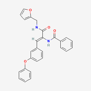 N-(1-(((2-FURYLMETHYL)AMINO)CARBONYL)-2-(3-PHENOXYPHENYL)VINYL)BENZAMIDE