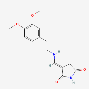 3-({[2-(3,4-dimethoxyphenyl)ethyl]amino}methylene)-2,5-pyrrolidinedione