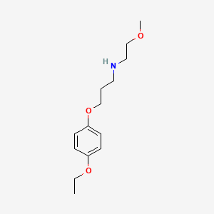 molecular formula C14H23NO3 B5040738 3-(4-ethoxyphenoxy)-N-(2-methoxyethyl)propan-1-amine 