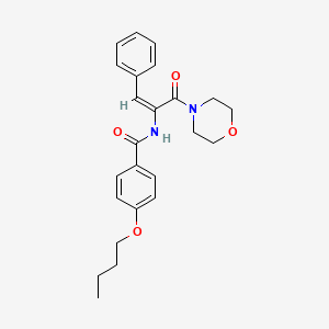 4-butoxy-N-[1-(4-morpholinylcarbonyl)-2-phenylvinyl]benzamide