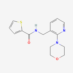 N-[(2-morpholin-4-ylpyridin-3-yl)methyl]thiophene-2-carboxamide