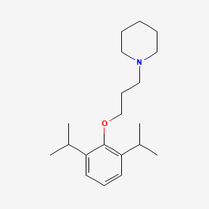 molecular formula C20H33NO B5040799 1-[3-[2,6-Di(propan-2-yl)phenoxy]propyl]piperidine 