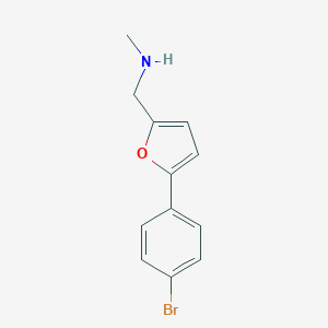 molecular formula C12H12BrNO B504082 [5-(4-bromophenyl)-2-furyl]-N-methylmethanamine CAS No. 880815-55-4