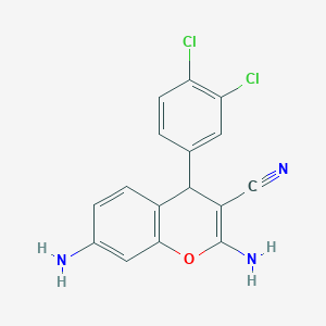 2,7-diamino-4-(3,4-dichlorophenyl)-4H-chromene-3-carbonitrile