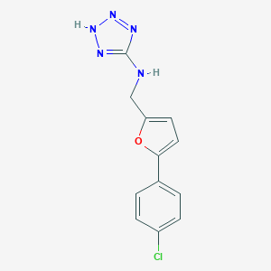 N-{[5-(4-chlorophenyl)-2-furyl]methyl}-N-(2H-tetraazol-5-yl)amine