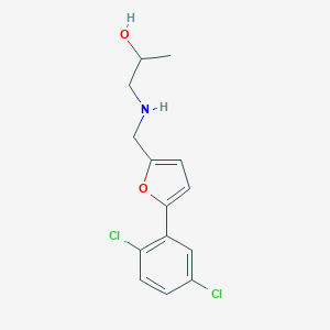 molecular formula C14H15Cl2NO2 B504084 1-({[5-(2,5-Dichlorophenyl)-2-furyl]methyl}amino)-2-propanol 