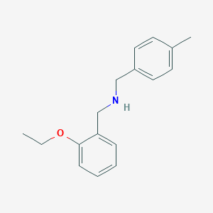 molecular formula C17H21NO B504085 N-(2-ethoxybenzyl)-N-(4-methylbenzyl)amine 