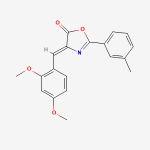 (4Z)-4-[(2,4-dimethoxyphenyl)methylidene]-2-(3-methylphenyl)-1,3-oxazol-5-one