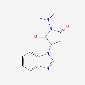 3-(benzimidazol-1-yl)-1-(dimethylamino)pyrrolidine-2,5-dione