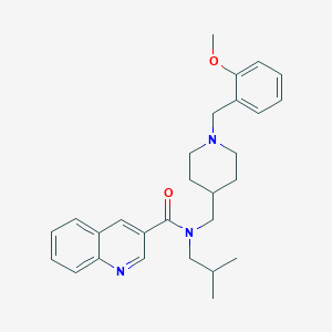 N-isobutyl-N-{[1-(2-methoxybenzyl)-4-piperidinyl]methyl}-3-quinolinecarboxamide