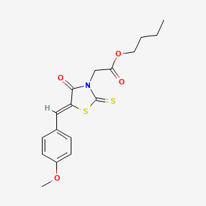 butyl [5-(4-methoxybenzylidene)-4-oxo-2-thioxo-1,3-thiazolidin-3-yl]acetate