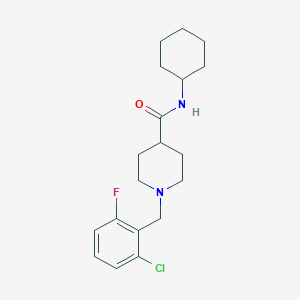 1-(2-chloro-6-fluorobenzyl)-N-cyclohexyl-4-piperidinecarboxamide