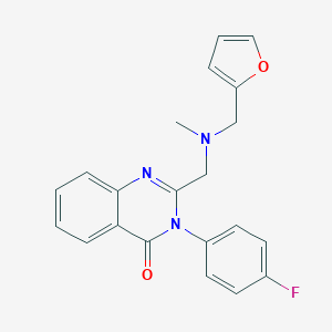 3-(4-fluorophenyl)-2-{[(furan-2-ylmethyl)(methyl)amino]methyl}quinazolin-4(3H)-one
