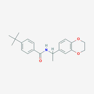 4-tert-butyl-N-[1-(2,3-dihydro-1,4-benzodioxin-6-yl)ethyl]benzamide