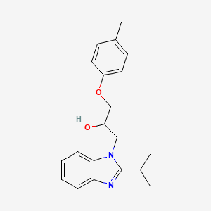 1-(4-Methylphenoxy)-3-(2-propan-2-ylbenzimidazol-1-yl)propan-2-ol