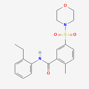 N-(2-ethylphenyl)-2-methyl-5-(4-morpholinylsulfonyl)benzamide