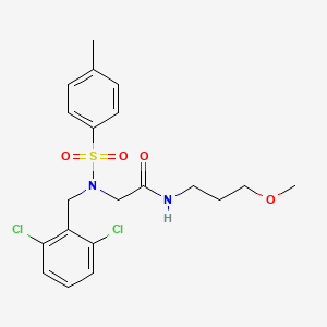 N~2~-(2,6-dichlorobenzyl)-N~1~-(3-methoxypropyl)-N~2~-[(4-methylphenyl)sulfonyl]glycinamide