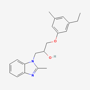 1-(3-Ethyl-5-methylphenoxy)-3-(2-methylbenzimidazol-1-yl)propan-2-ol