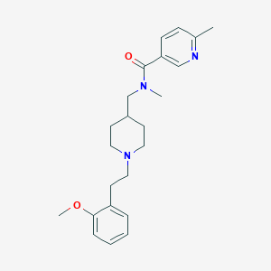 N-[[1-[2-(2-methoxyphenyl)ethyl]piperidin-4-yl]methyl]-N,6-dimethylpyridine-3-carboxamide