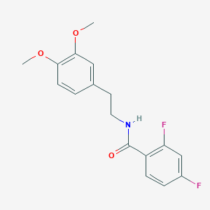 N-[2-(3,4-dimethoxyphenyl)ethyl]-2,4-difluorobenzamide