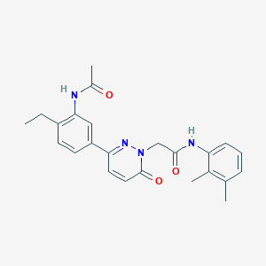 molecular formula C24H26N4O3 B5041139 2-{3-[3-(acetylamino)-4-ethylphenyl]-6-oxopyridazin-1(6H)-yl}-N-(2,3-dimethylphenyl)acetamide 