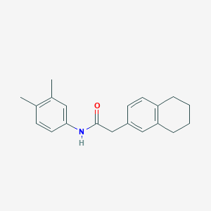 molecular formula C20H23NO B5041165 N-(3,4-dimethylphenyl)-2-(5,6,7,8-tetrahydro-2-naphthalenyl)acetamide 