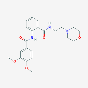 3,4-dimethoxy-N-[2-({[2-(4-morpholinyl)ethyl]amino}carbonyl)phenyl]benzamide