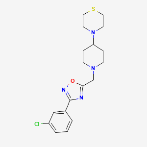 4-(1-{[3-(3-chlorophenyl)-1,2,4-oxadiazol-5-yl]methyl}-4-piperidinyl)thiomorpholine