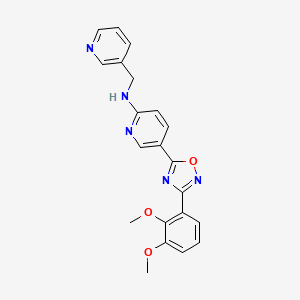 5-[3-(2,3-dimethoxyphenyl)-1,2,4-oxadiazol-5-yl]-N-(3-pyridinylmethyl)-2-pyridinamine