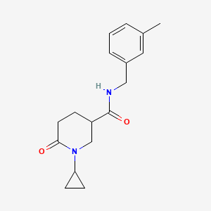 1-cyclopropyl-N-(3-methylbenzyl)-6-oxo-3-piperidinecarboxamide