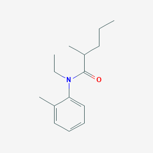 molecular formula C15H23NO B5041214 N-ethyl-2-methyl-N-(2-methylphenyl)pentanamide 