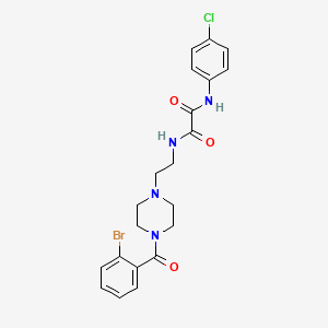 molecular formula C21H22BrClN4O3 B5041253 N-{2-[4-(2-bromobenzoyl)-1-piperazinyl]ethyl}-N'-(4-chlorophenyl)ethanediamide 