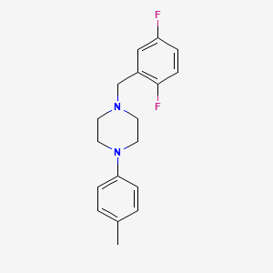 1-[(2,5-Difluorophenyl)methyl]-4-(4-methylphenyl)piperazine