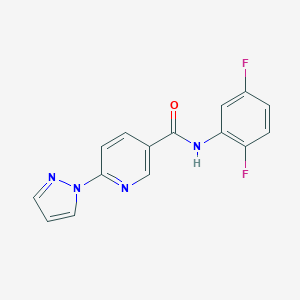 N-(2,5-difluorophenyl)-6-(1H-pyrazol-1-yl)nicotinamide