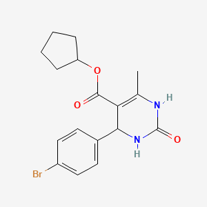 Cyclopentyl 4-(4-bromophenyl)-6-methyl-2-oxo-1,2,3,4-tetrahydropyrimidine-5-carboxylate