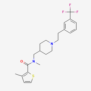 N,3-dimethyl-N-[(1-{2-[3-(trifluoromethyl)phenyl]ethyl}-4-piperidinyl)methyl]-2-thiophenecarboxamide