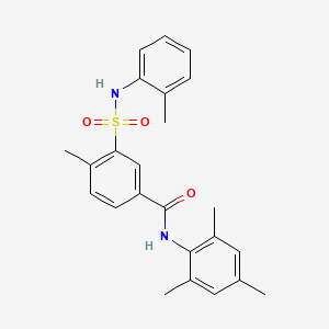 N-mesityl-4-methyl-3-{[(2-methylphenyl)amino]sulfonyl}benzamide