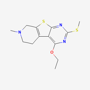 3-ethoxy-11-methyl-5-methylsulfanyl-8-thia-4,6,11-triazatricyclo[7.4.0.02,7]trideca-1(9),2,4,6-tetraene