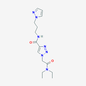 1-[2-(diethylamino)-2-oxoethyl]-N-(3-pyrazol-1-ylpropyl)triazole-4-carboxamide