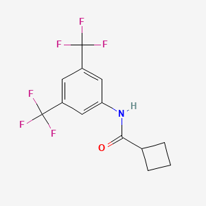 molecular formula C13H11F6NO B5041428 N-[3,5-bis(trifluoromethyl)phenyl]cyclobutanecarboxamide 