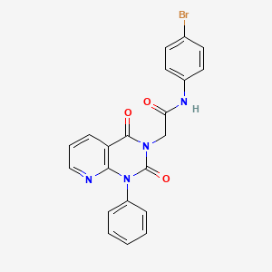 N-(4-BROMOPHENYL)-2-{2,4-DIOXO-1-PHENYL-1H,2H,3H,4H-PYRIDO[2,3-D]PYRIMIDIN-3-YL}ACETAMIDE