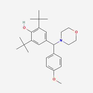 2,6-di-tert-butyl-4-[(4-methoxyphenyl)(4-morpholinyl)methyl]phenol