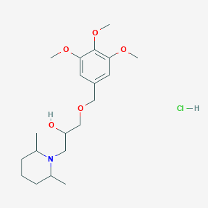 molecular formula C20H34ClNO5 B5041451 1-(2,6-dimethyl-1-piperidinyl)-3-[(3,4,5-trimethoxybenzyl)oxy]-2-propanol hydrochloride 