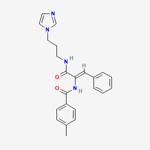 N-[1-({[3-(1H-imidazol-1-yl)propyl]amino}carbonyl)-2-phenylvinyl]-4-methylbenzamide