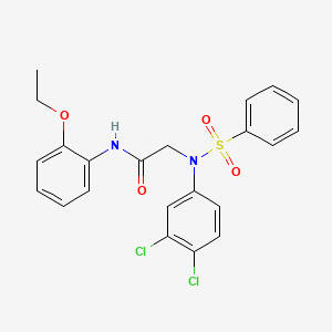 N~2~-(3,4-dichlorophenyl)-N~1~-(2-ethoxyphenyl)-N~2~-(phenylsulfonyl)glycinamide