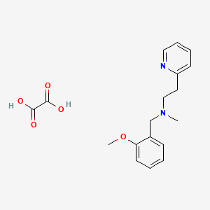 N-[(2-methoxyphenyl)methyl]-N-methyl-2-pyridin-2-ylethanamine;oxalic acid