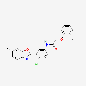 N-[4-chloro-3-(6-methyl-1,3-benzoxazol-2-yl)phenyl]-2-(2,3-dimethylphenoxy)acetamide