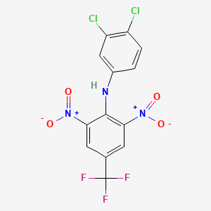 (3,4-dichlorophenyl)[2,6-dinitro-4-(trifluoromethyl)phenyl]amine