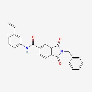 2-benzyl-N-(3-ethenylphenyl)-1,3-dioxo-2,3-dihydro-1H-isoindole-5-carboxamide